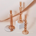 Multipurpose Wavy glass candle Holder Candlestick